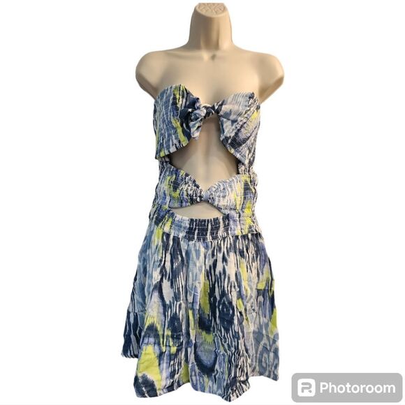 NWT Anthropologie Strapless Cut Out Dress Size Small - Picture 2 of 6